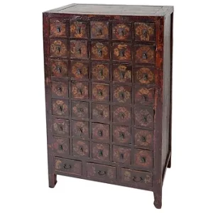 Antique Oriental Medicine Cabinet Charlotte Acu Bodywork