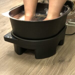 Foot soak with hydrogen gas Charlotte Acu Bodywork