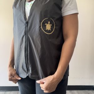 Lakhovsky Vest worn on body black back chest wearable energy vest